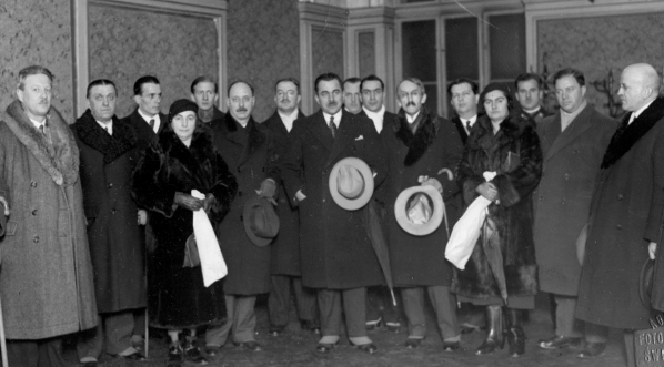  Wizyta dziennikarzy jugosłowianskich członków porozumienia prasowego polsko-jugosłowiańskiego w Krakowie w 1932 roku.  