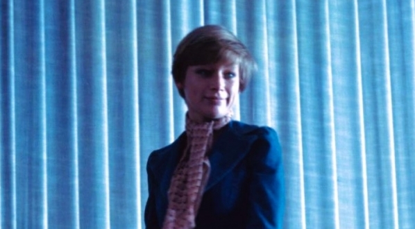  Jadwiga Jankowska-Cieślak na planie filmu "Sam na sam" z 1977 roku.  