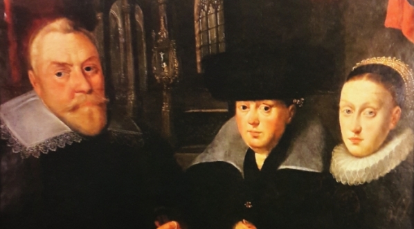  "Portret Christiana Henninga z żoną i córką" Hermana Hahna.  