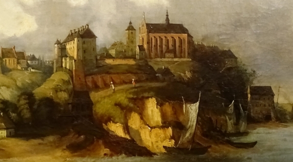  "Widok Sandomierza" Józefa Szermentowskiego.  