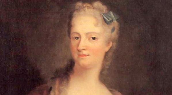  "Portret królowej Katarzyny Opalińskiej" Luisa-Michela van Loo.  