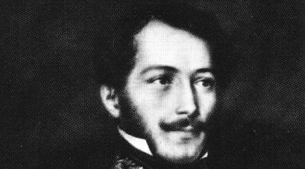  Fotografia obrazu "Portret kapitana Białoskórskiego" Barabása Miklósa z 1833 roku.  