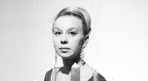  Zofia Kucówna w sztuce "Pan Wokulski" w Teatrze Powszechnym w Warszawie, styczeń 1967 rok.  
