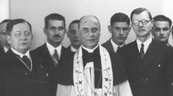  Uroczystość poświęcenia kuchni Towarzystwa Bratniej Pomocy Studentów Wyższej Szkoły Handlowej w Poznaniu, 23.10.1932 r.  