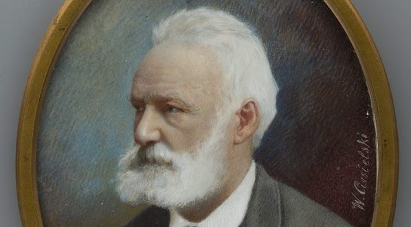  "Portret pisarza francuskiego Wiktora Hugo" Władysława Ciesielskiego.  