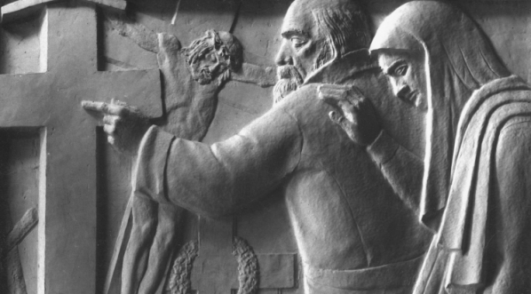  Rzeźba dłuta artysty rzeźbiarza Henryka Kuny "Dziady część II".  