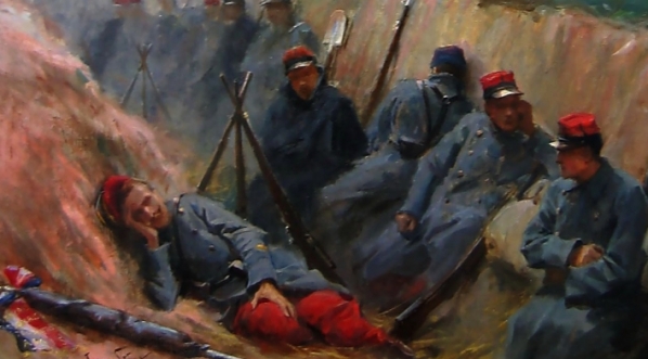  "Sen wolontariuszy polskich w okopach francuskich" Jana Styki.  