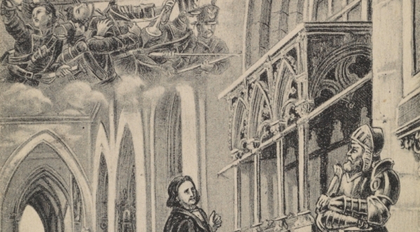  "Edmund Wasilewski / Katedra na Wawelu" - jedna z cyklu pocztówek ilustrujących poemat.  