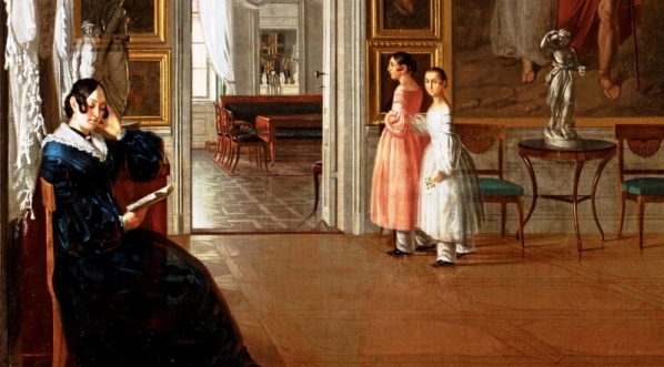  "Wnętrze salonu w domu artysty" Aleksandra Kokulara.  