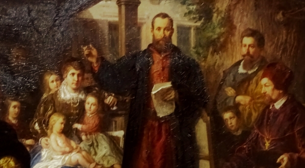  "Jan Kochanowski w Czarnolesie czytający przekład Psalmów" Władysława Łuszczkiewicza.  