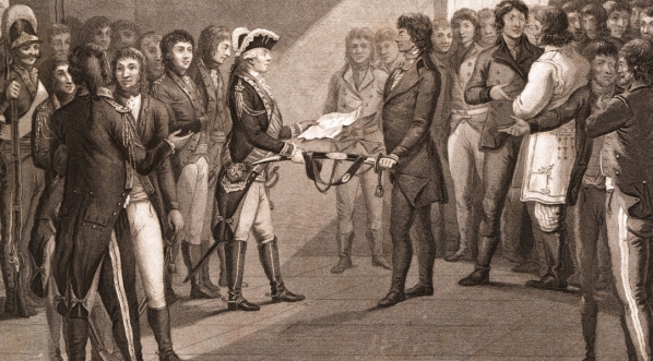  "Kosciusko and the Polish Nobles obtaining their Liberty by the generosity of the Emperor Paul I" (Kościuszko i polska szlachta otrzymują Wolność dzięki wspaniałomyślności Imperatoa Pawła I)  