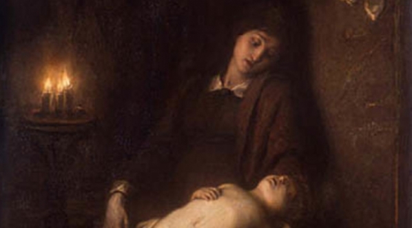  "Matka z dzieckiem" Franciszka Krudowskiego.  