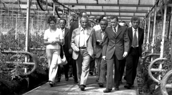  Wizyta prezesa Stanisława Gucwy w kombinacie owocowo-warzywnym w województwie katowickim we wrześniu 1975 r.  
