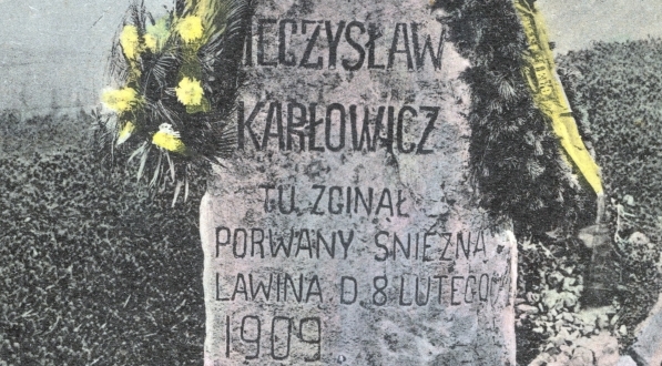  "Tatry : pomnik Karłowicza".  