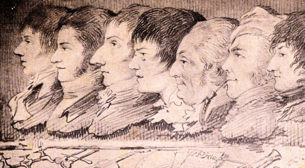  Szkic rysunkowy Aleksandra Orłowskiego wykonany w 1802 r.  