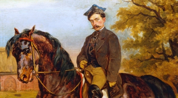  "Portret jeźdźca w rogatywce" Juliusza Kossaka.  
