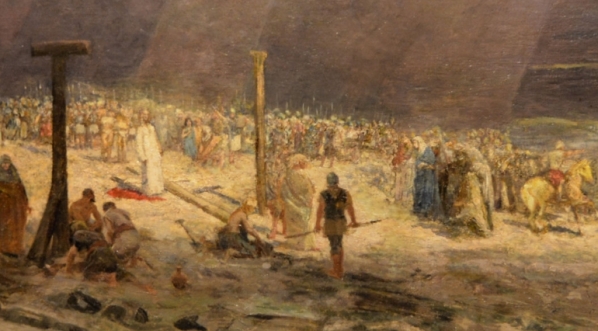  Szkic do panoramy "Golgota" Jana Styki.  