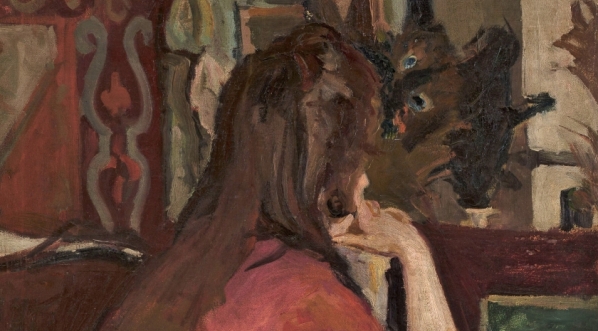  "Dziewczyna przy stole" Wilhelma Mitarskiego.  