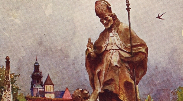  "Kraków : pomnik św. Stanisława na Skałce" Stanisława Tondosa.  