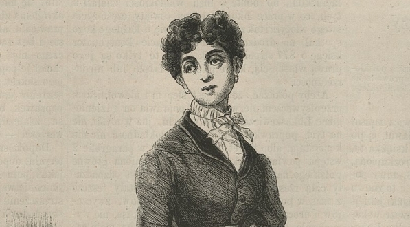  "Panna Palińska w roli Heleny de La Seiglière" Juliusza Kossaka.  