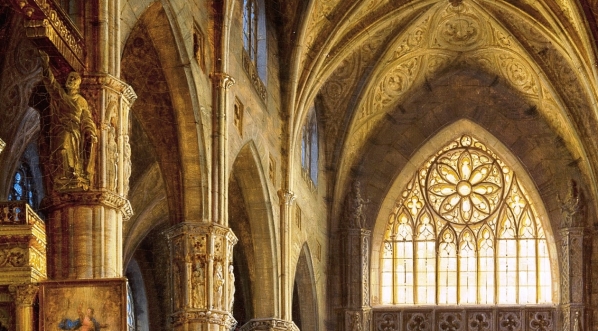  "Wnętrze katedry w Mediolanie" Marcina Zaleskiego.  