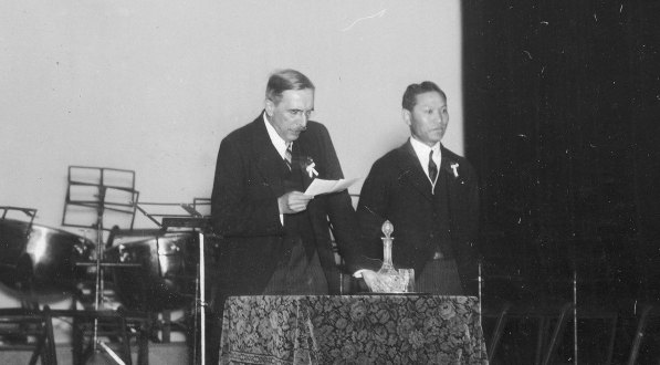  Obchody rocznicy uchwalenia Konstytucji 3 maja w redakcji dziennika Asahi Shimbun w 1929 r.  