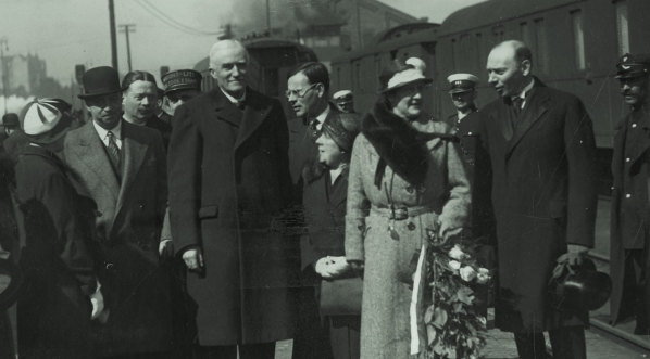  Wizyta delegacji radnych Paryża z prezesem Rady Miejskiej Paryża baronem Lomoureux de Fontenay w Polsce 6.06.1933 r.  