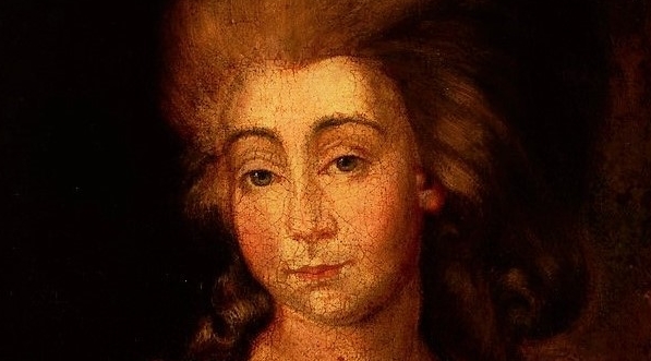  "Portret Urszuli z Zamoyskich Mniszchowej (1750-1808), żony Michała Jerzego Wandalina Mniszcha, marszałka wielkiego koronnego".  