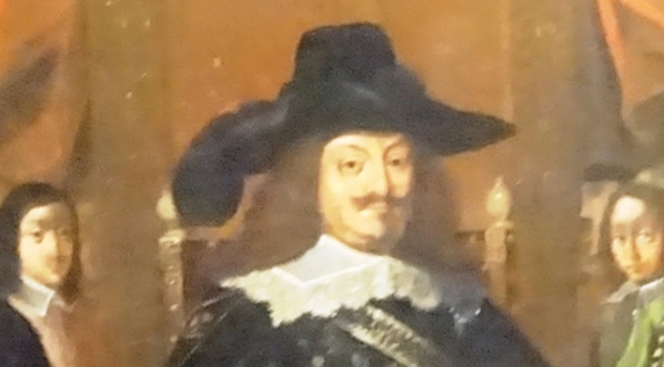  "Sąd nad arianami" - fragment centralnego malowidła z plafonu w Pałacu Biskupów Krakowskich w Kielcach.  