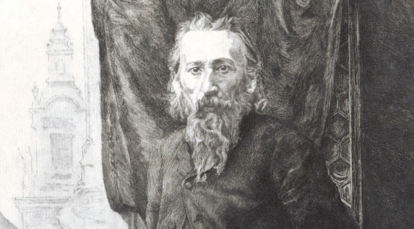  "Portret Jana Matejki na tle wieży katedry na Wawelu" Ignacego Łopieńskiego.  