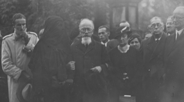  Pogrzeb artysty malarza Franciszka Siedleckiego na cmentarzu Rakowickim w Krakowie we wrześniu 1934 r.  