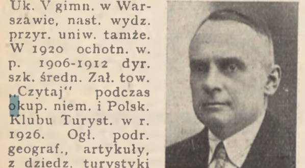  Radliński Tadeusz - notka biograficzna ze zdjęciem.  