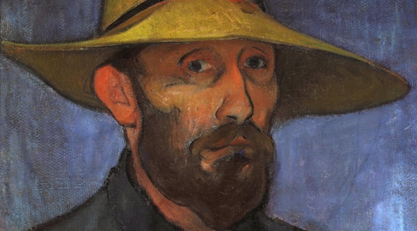  "Autoportret w słomkowym kapeluszu" Władysława Ślewinskiego.  