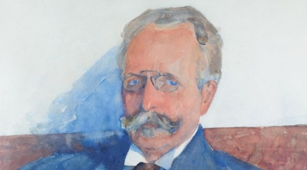  "Portret Leonarda Lepszego" - akwarela Jana Kantego Gumowskiego.  