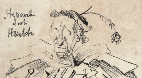  "Stępowski w roli Hamleta" Włodzimierza Sobiesława.  