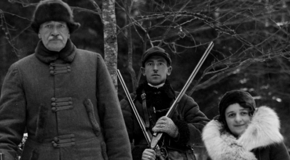  Polowanie reprezentacyjne w Białowieży w styczniu 1934 r.  