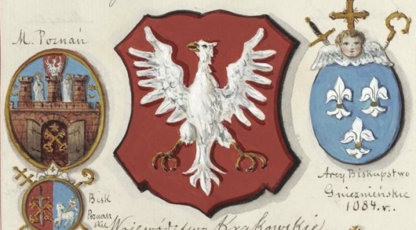  Strona albumu Bolesława Starzyńskiego  "Herby Rzeczypospolitej Polskiej i W. X. Litewskiego. T. 1"  