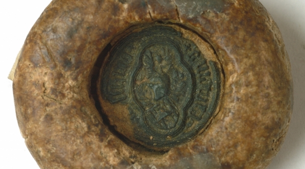  Woskowy odcisk pieczęci Macieja z Łabiszyna, Wojewody Brzeskiego Kujawskiego.  