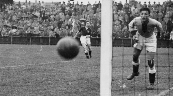  Mecz piłki nożnej Dania - Polska w Kopenhadze 29.12.1932 r.  