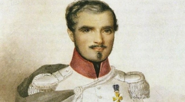  Ludwik Bystrzonowski w mundurze majora krakusów z 1831 roku.  