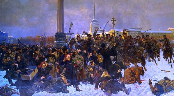  "Krwawa niedziela 1905" Wojciecha Kossaka.  