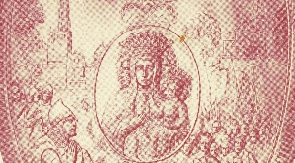  Ryngraf wykonany na pamiątkę 550 rocznicy sprowadzenia cudownego obrazu Matki Boskiej z Bełza do Częstochowy.  