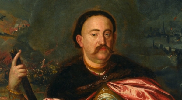  "Portret Jana III na tle bitwy".  