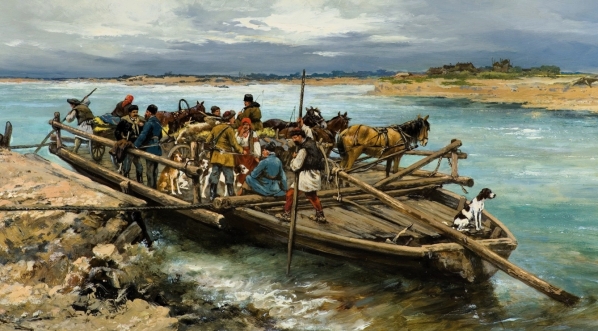  "Przewóz na Dnieprze" Tadeusza Rybkowskiego.  