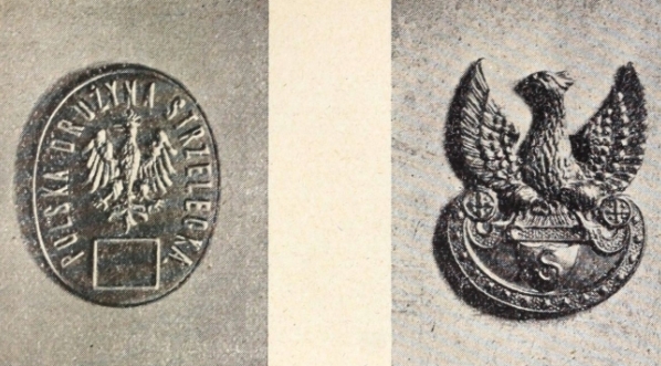  Odznaka Polskich Drużyn Strzeleckich. Odznaka Związków Strzeleckich. Oleandry - główny pawilon - kwatera Kadrówki.  