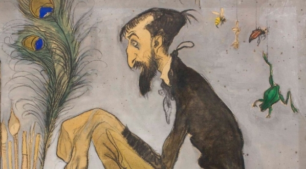  "Karykatura malarza Stanisława Dębickiego" Kazimierza Sichulskiego.  