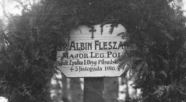  Pogrzeb majora Albina Fleszara w Słonimiu 6.11.1916 r.  