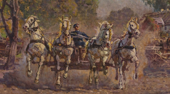  "Pędząca czwórka" Zygmunta Rozwadowskiego.  