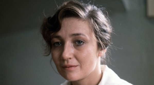  Ewa Dałkowska w trakcie realizacji filmu "Szpital Przemienienia" w 1978 roku.  