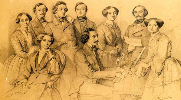  "Artyści sceny warszawskiej 1852" Józefa Simmlera.  